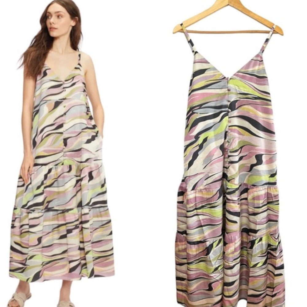 Ted Baker Pastel Wave Maxi Dress